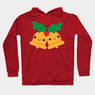 Cutey Face Jingle Bell Twins Hoodie